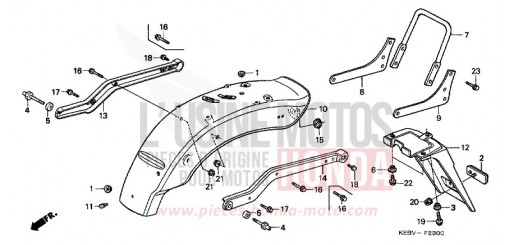 KOTFLUEGEL, HINTEN CA125W de 1998